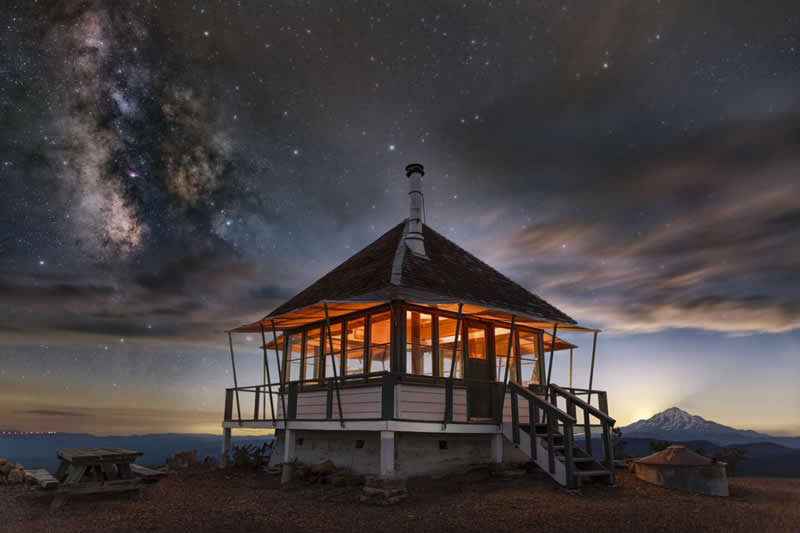 Quality Lighting and Design - First Place: Little Mt Hoffman by Ross Steensland - 2026 Capture the Dark photography contest Winners