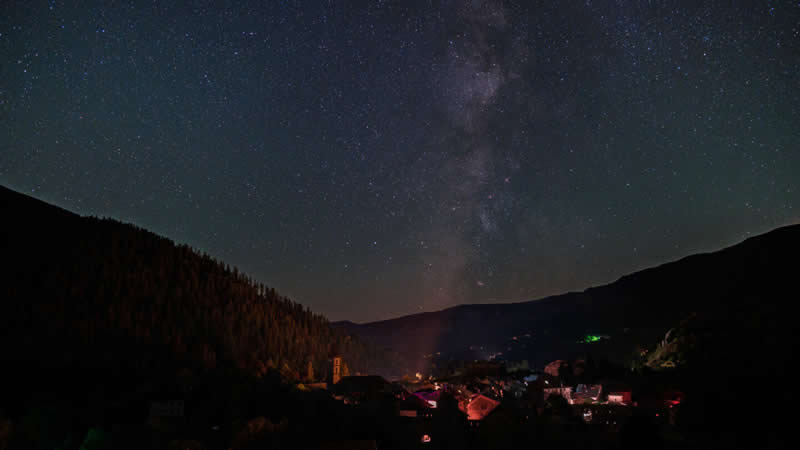 Quality Lighting and Design - Second Place: Colmars-les-Alpes: A &ldquo;Starry Village&rdquo; by F. Xavier Cuvelier - 2026 Capture the Dark photography contest Winners