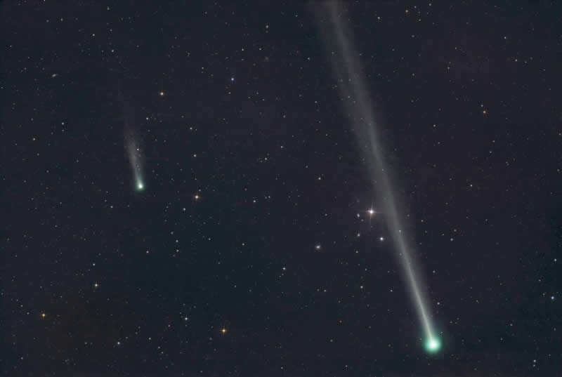 Solar System: C/2025 R2 rendezvous with C/2025 K1 by Jarrod Rueff - Central West Astronomical Society David Malin Awards