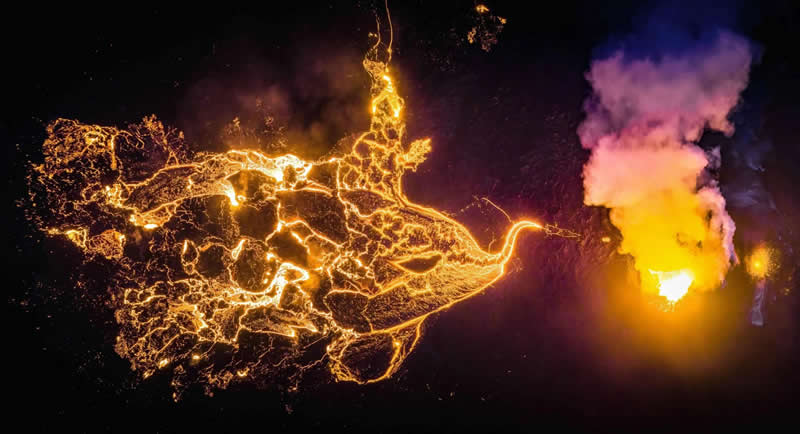 Nature Photography - Drone: Phoenix Volcano by Yinxuan Chen, China - European Photographer of the Year 2026 Winners