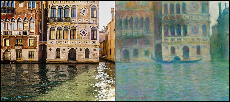 Palazzo Dario, Venice by Claude Monet (1908) - Famous Paintings and Their Real-Life Locations