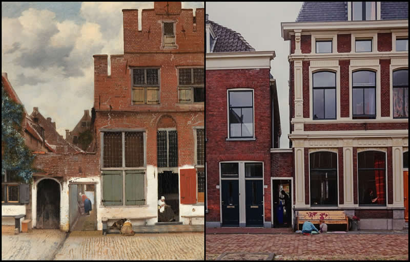 The Little Street by Johannes Vermeer (1658) - Famous Paintings and Their Real-Life Locations