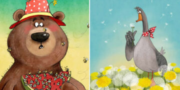 Adorable Animal Illustrations By Susan Batori