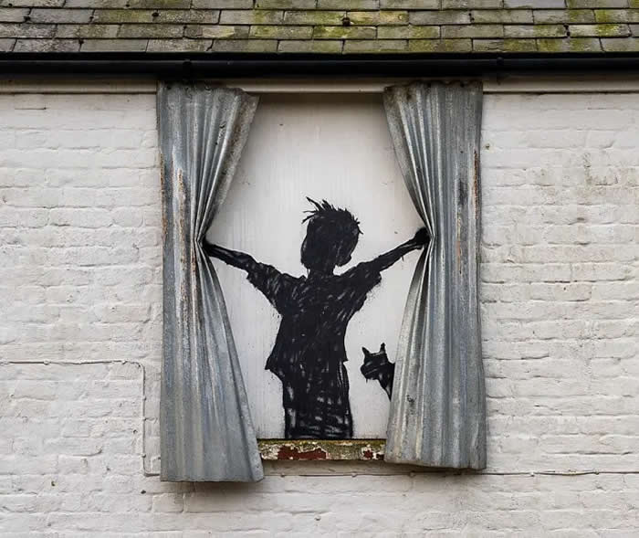 Morning is Broken &mdash; By Banksy in Herne Bay, England