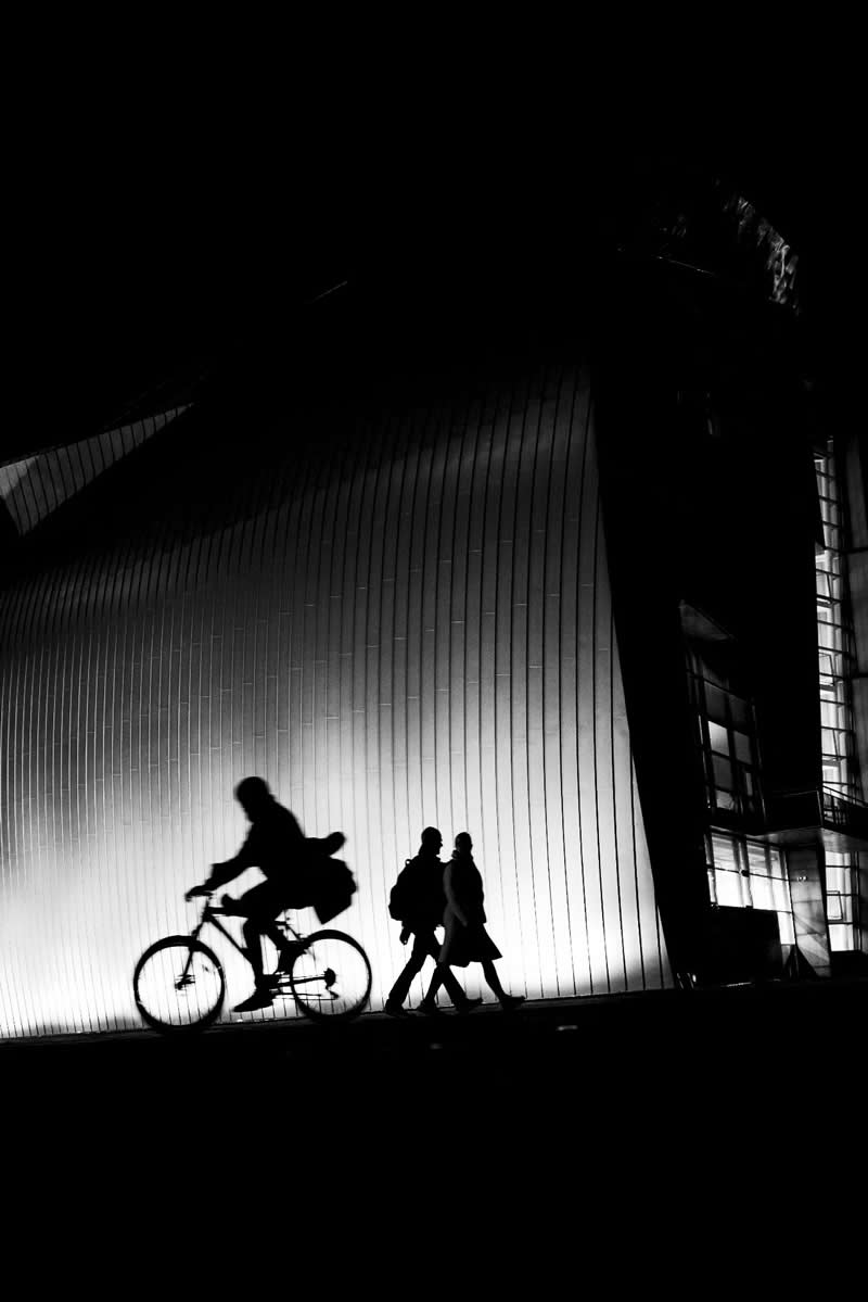 Nightly Encounter by Holger Kunze, Belgium - Pure Street Photography 2026 Winners
