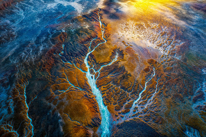 Drone - Silver: Salt River by Aref Tahmasebi, Iran - 12Awards Photography Competition Winners