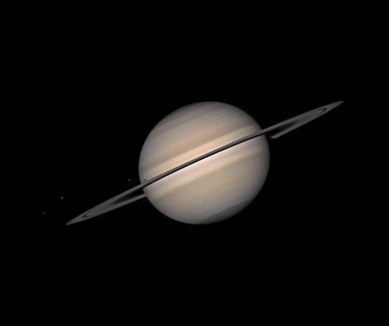 Planets, Comets and Asteroids - Winner: Saturnian Equinox by Tom Williams - ZWO Astronomy Photographer 2026 Winners