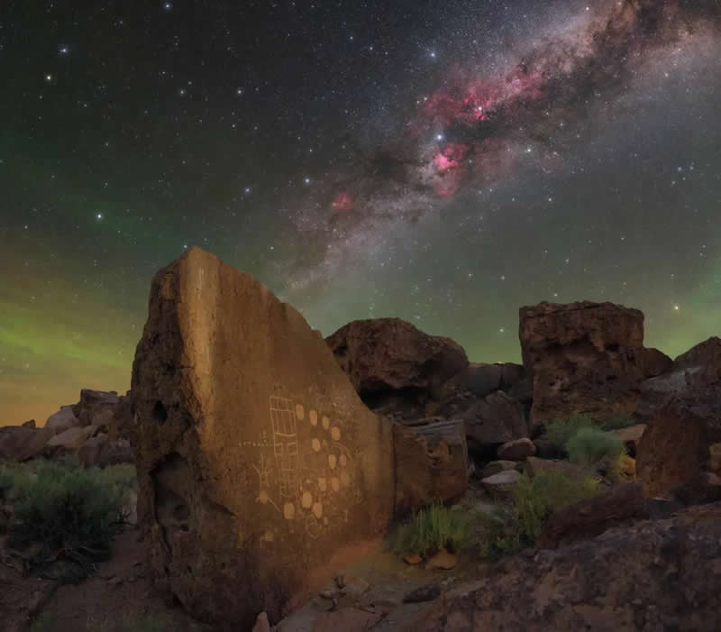 People and Space - Winner: A Message From the Ancients by Max Inwood - ZWO Astronomy Photographer 2026 Winners
