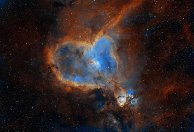 Young Competition - Highly commended: The Heart Nebula by Benjamin and Joshua Lawler - ZWO Astronomy Photographer 2026 Winners