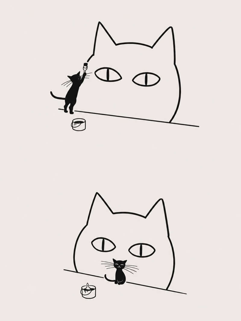 Laugh, Then Think: 36 Funny and Thought-Provoking Illustrations by Tango Gao 40 Funny and Thought-Provoking Illustrations by Tango Gao