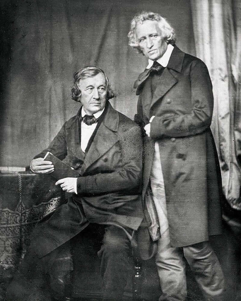 40 Historic Photos That Will Completely Change How You See the Past 81 The only known picture of the Brothers Grimm, 1847.