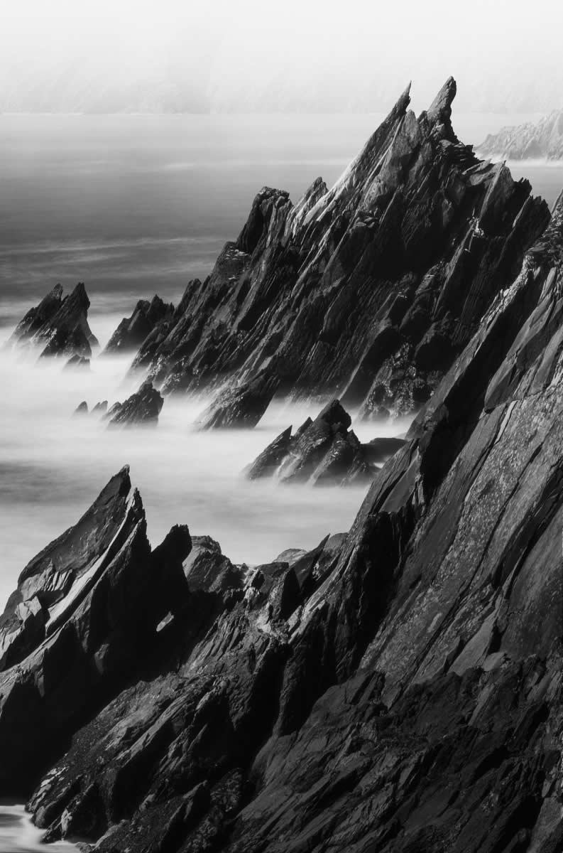 Earth in Elegant Monochrome: 40 Landscape Winners From the MonoVisions Awards 2026 73 Sharp Edges by Jennifer Esseiva, Switzerland - MonoVisions Black and White Awards Landscape 2026 Winners