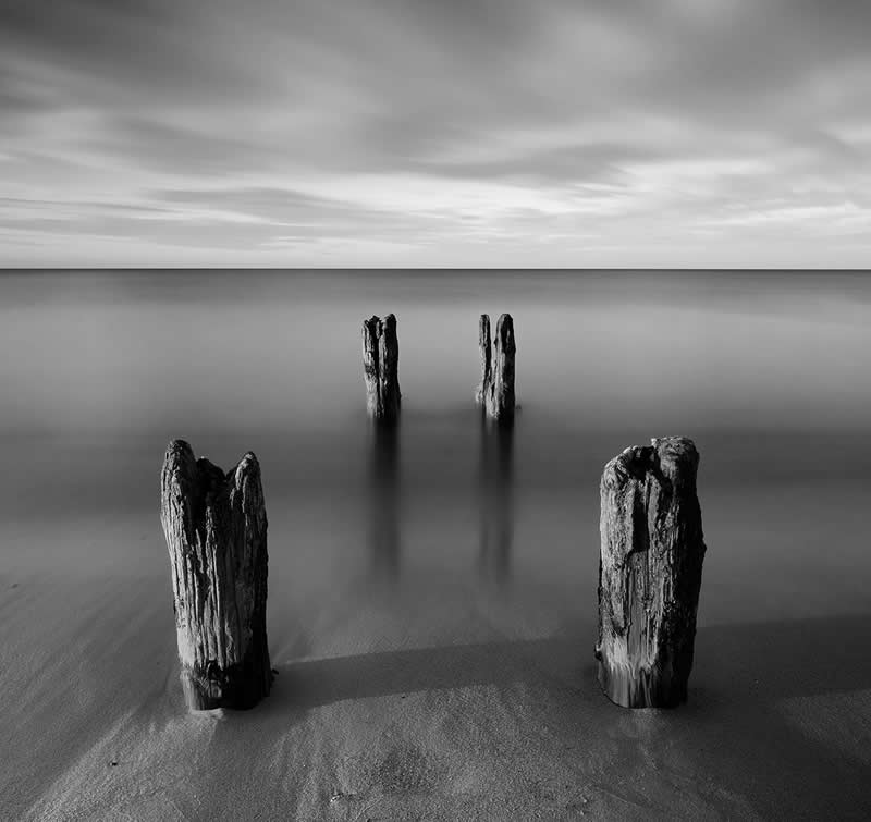Earth in Elegant Monochrome: 40 Landscape Winners From the MonoVisions Awards 2026 78 Baltic Atmosphere by Konrad Uznański, Poland - MonoVisions Black and White Awards Landscape 2026 Winners