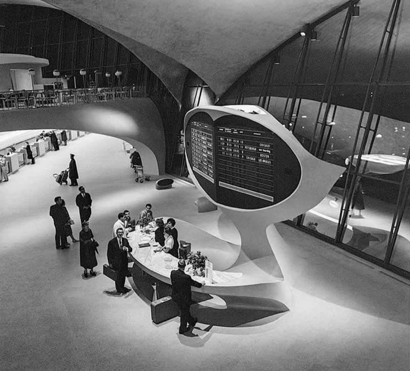 TWA terminal at Idlewild Airport before the name was changed to John F. Kennedy Airport c.1962