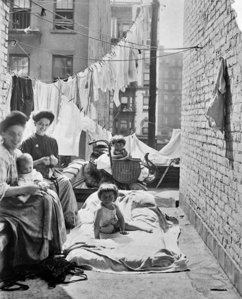 New York Tenement. Photographed in 1910.