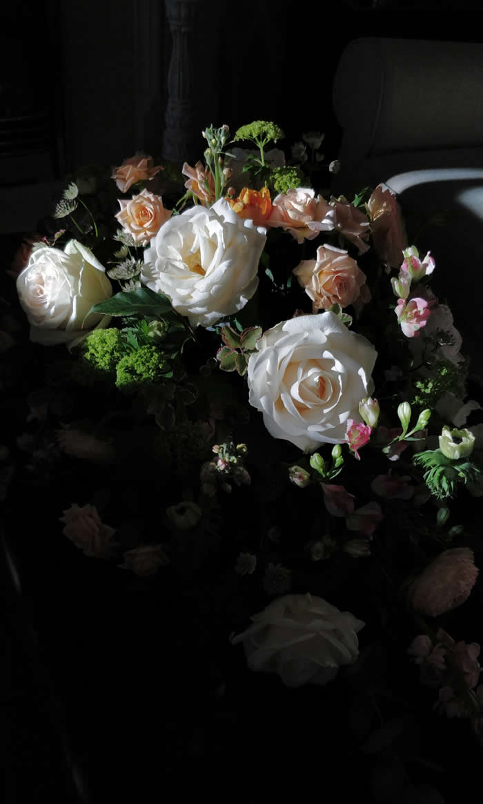 A photo I took of the flowers at my Nana's funeral looks like a painting - Photos looks like Paintings