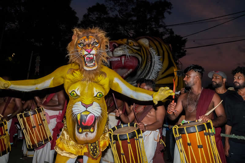 Puli Kali Tiger Dance Kerala Thrissur by Sreejith Kaviyil
