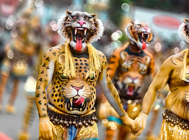 Puli Kali Tiger Dance Kerala Thrissur by Sreejith Kaviyil