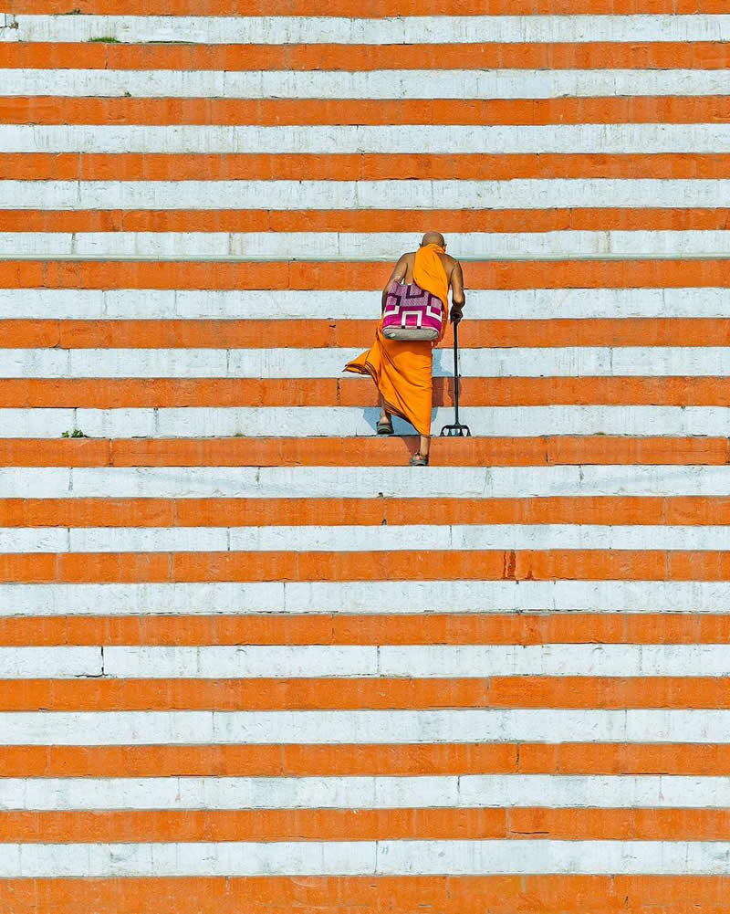 One Step at a Time, Varanasi, India: Photography by Obie - Simple is Beautiful in Photography