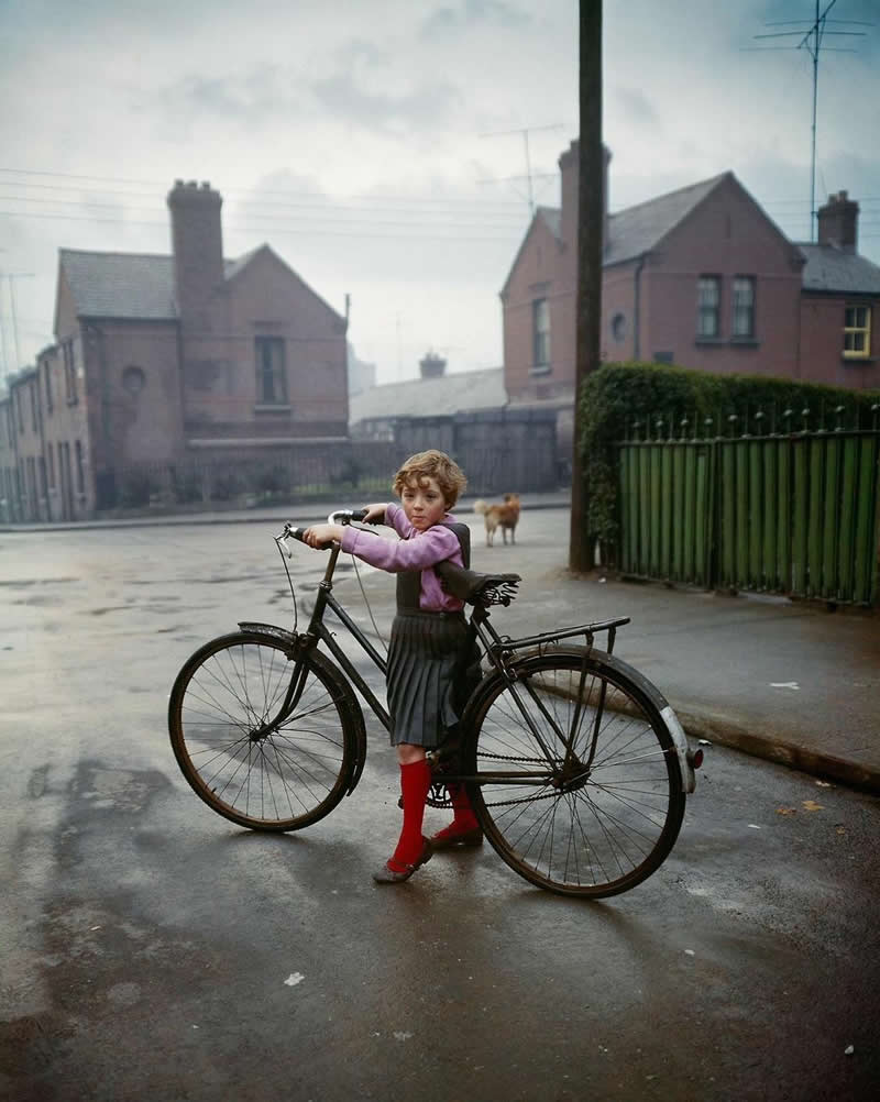 Girl with Bicycle, in the Coombe, Dublin, 1966: Photography by Evelyn Hofer - Simple is Beautiful in Photography