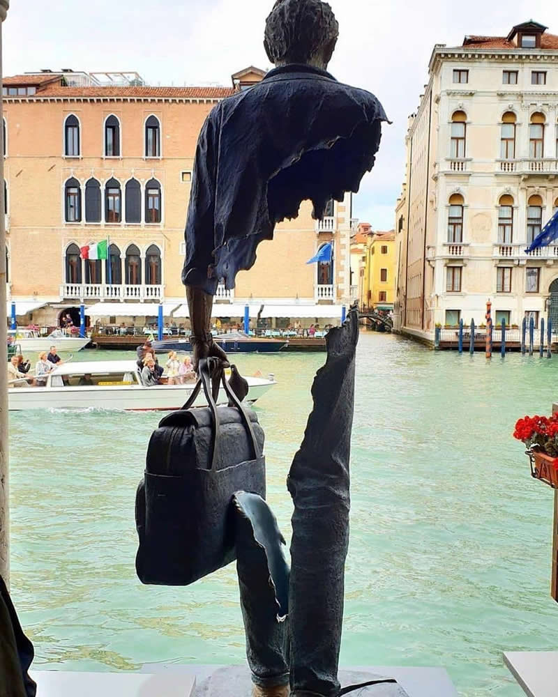 The Voyager stunning work by Bruno Catalano in Venice, Italy