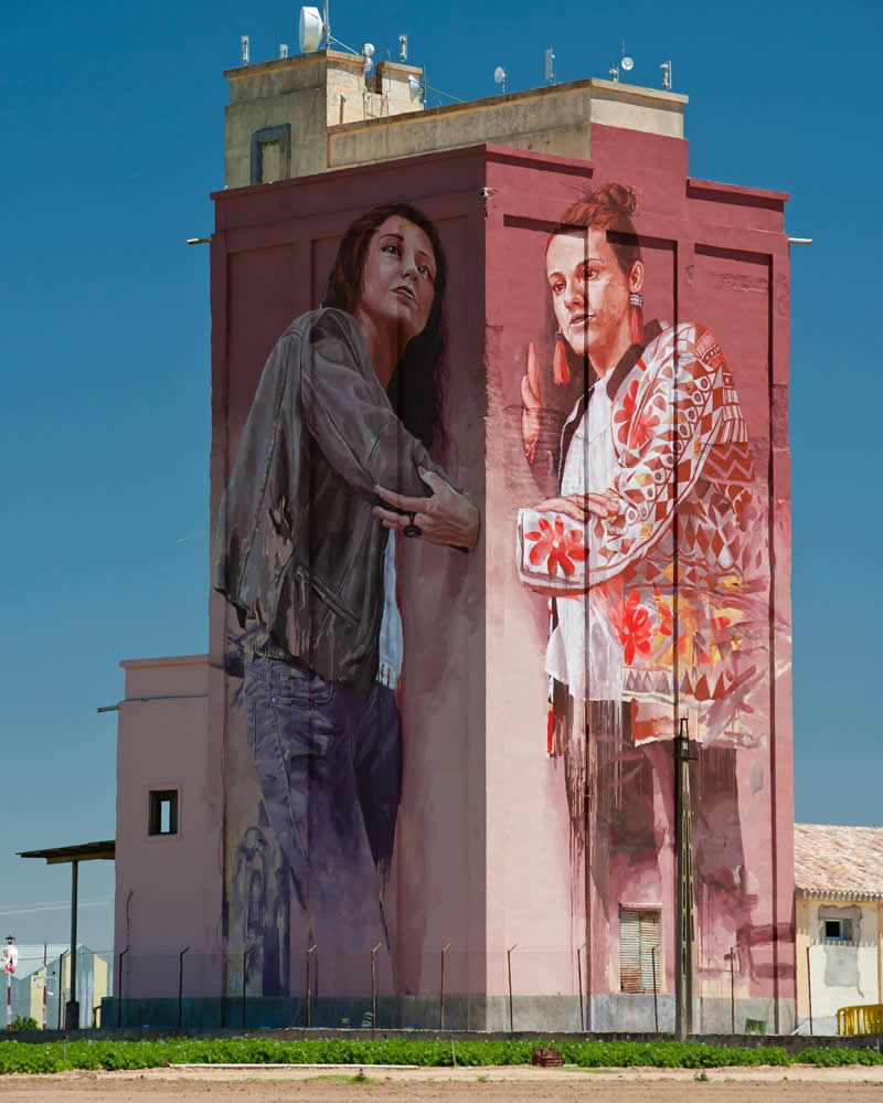Colorful Art by Fintan Magee in Spain