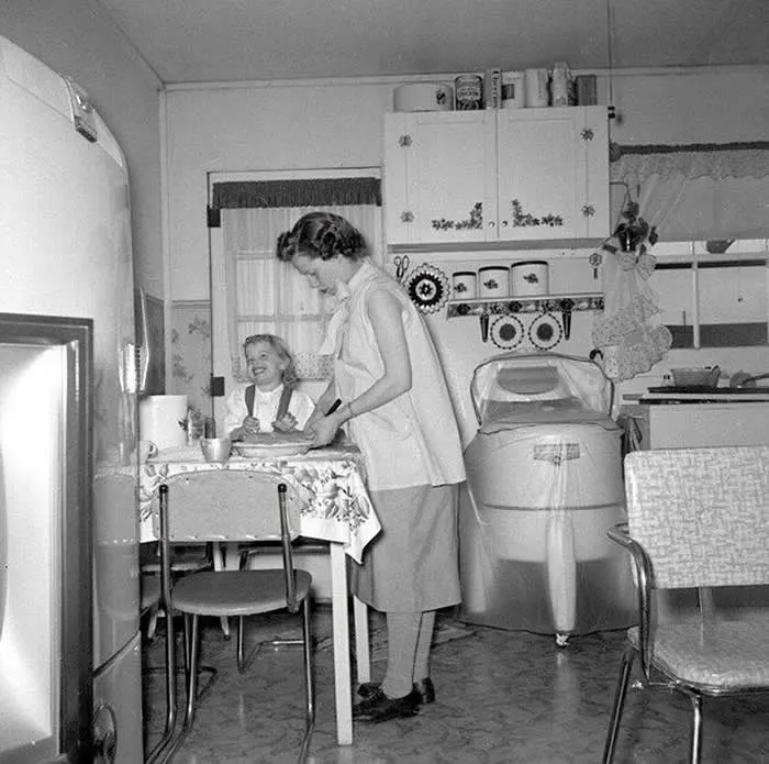 The up-to-date American kitchen, 1955.
