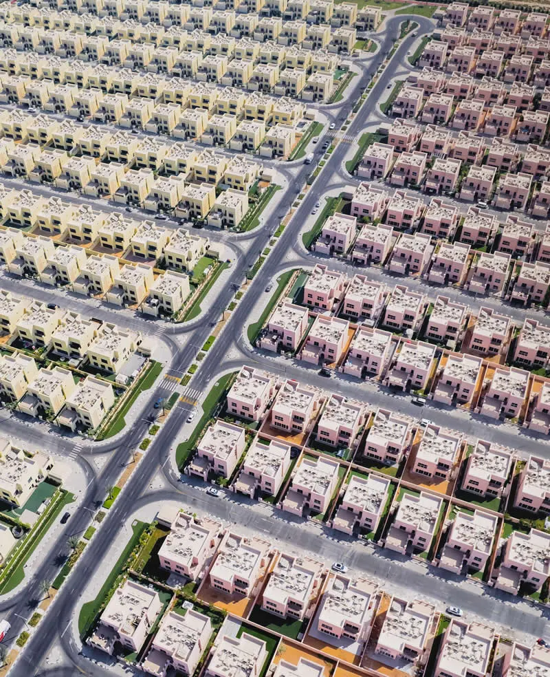 Aerial - 1st Place Winner: Suburban Dystopia by Florian Kriechbaumer, United Arab Emirates - PERSPA Awards 2026 Winners