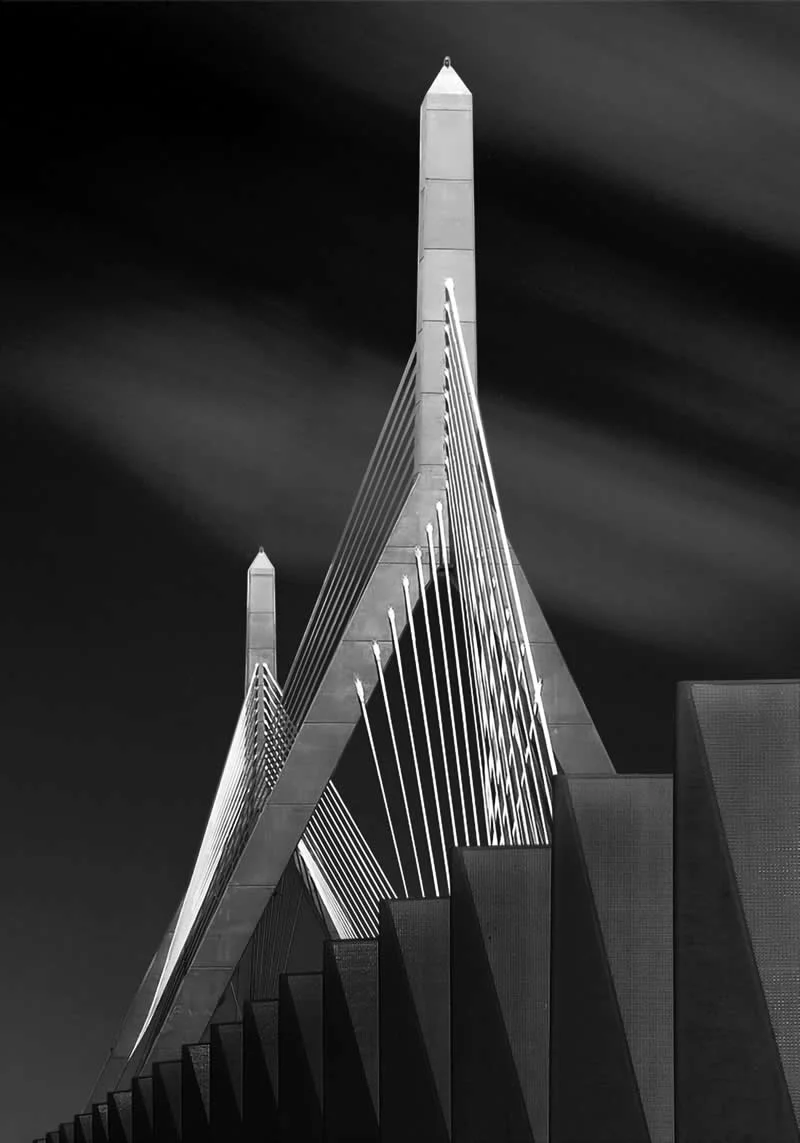 Black and white - 3rd Place Winner: Zakim by Larry Dunn, United States (US) - PERSPA Awards 2026 Winners