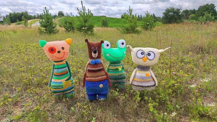 Adorable Creatures Crafted Entirely From Leftover Yarn by Violeta Vasileviciute-Pociene