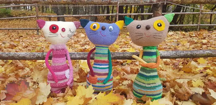 Adorable Creatures Crafted Entirely From Leftover Yarn by Violeta Vasileviciute-Pociene