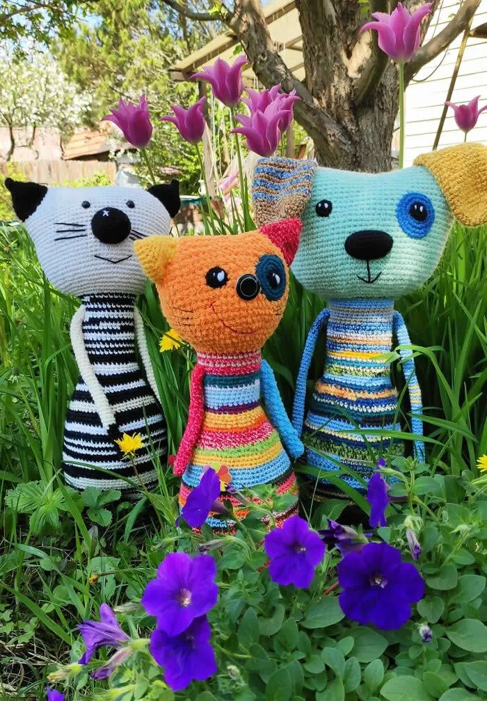 Adorable Creatures Crafted Entirely From Leftover Yarn by Violeta Vasileviciute-Pociene