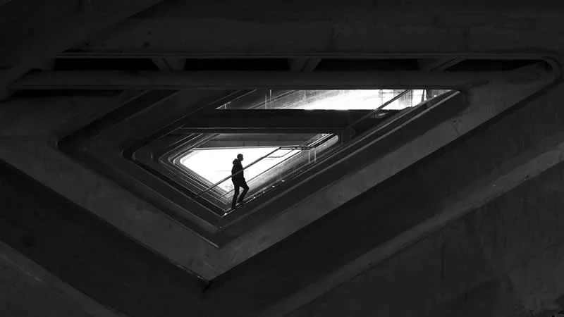 Climbing back up the slope by Pascal RIVIERE, France - MonoVisions Awards 2026 Street Winners