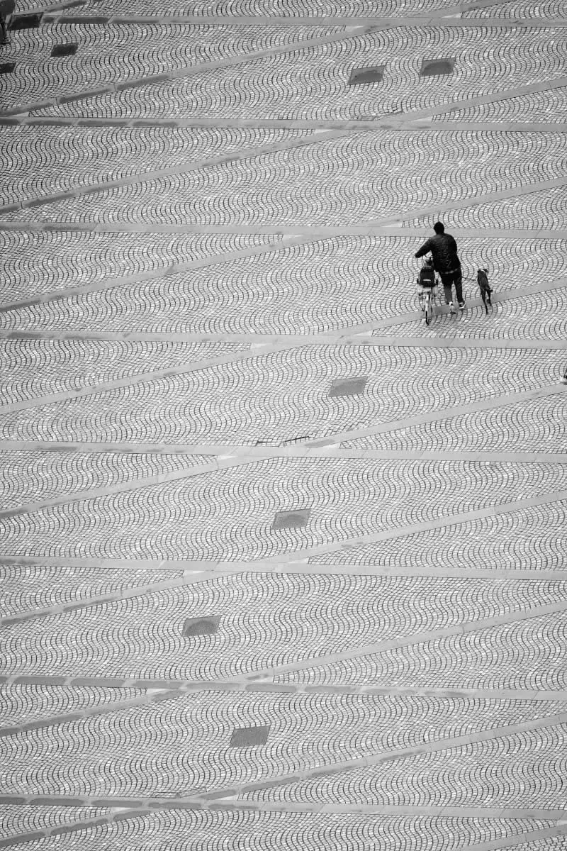 Following the squares by Thierry Lagnel, Switzerland - MonoVisions Awards 2026 Street Winners