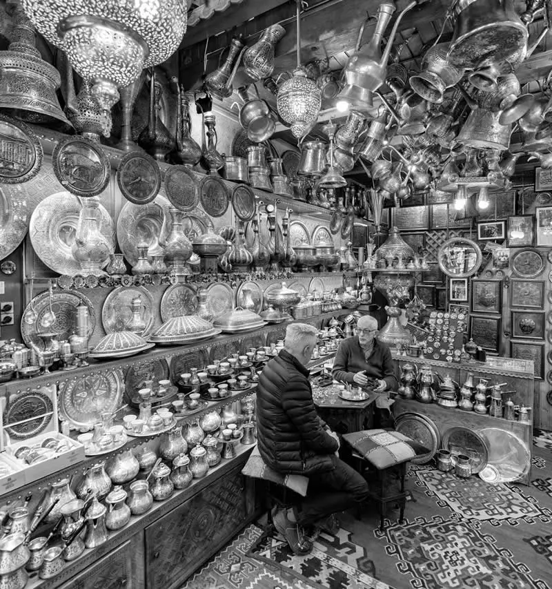 Sarajevo Teashop by Timothy Harmon, United States - MonoVisions Awards 2026 Street Winners