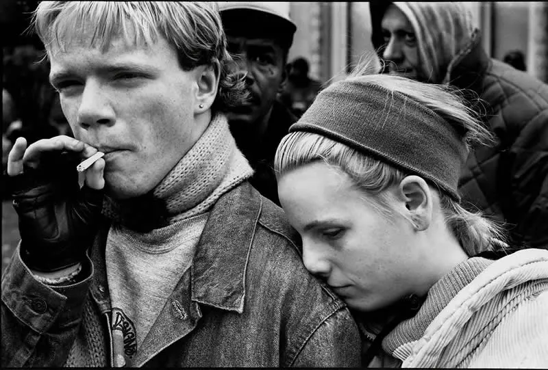 Young Street Couple by Leroy Skalstad, United States - MonoVisions Awards 2026 Street Winners