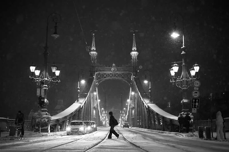 Snowstorm by Tamas Dragon, Hungary - MonoVisions Awards 2026 Street Winners