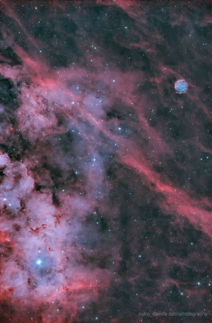 Sh2115 W/ Abell 71 - Night Sky Photos Captured by David Joyce