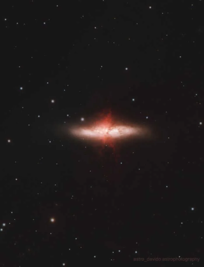 M82 - The Cigar Galaxy - Night Sky Photos Captured by David Joyce