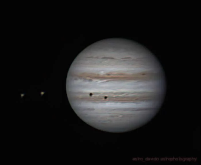 Jupiter W/ Io & Europa - Night Sky Photos Captured by David Joyce