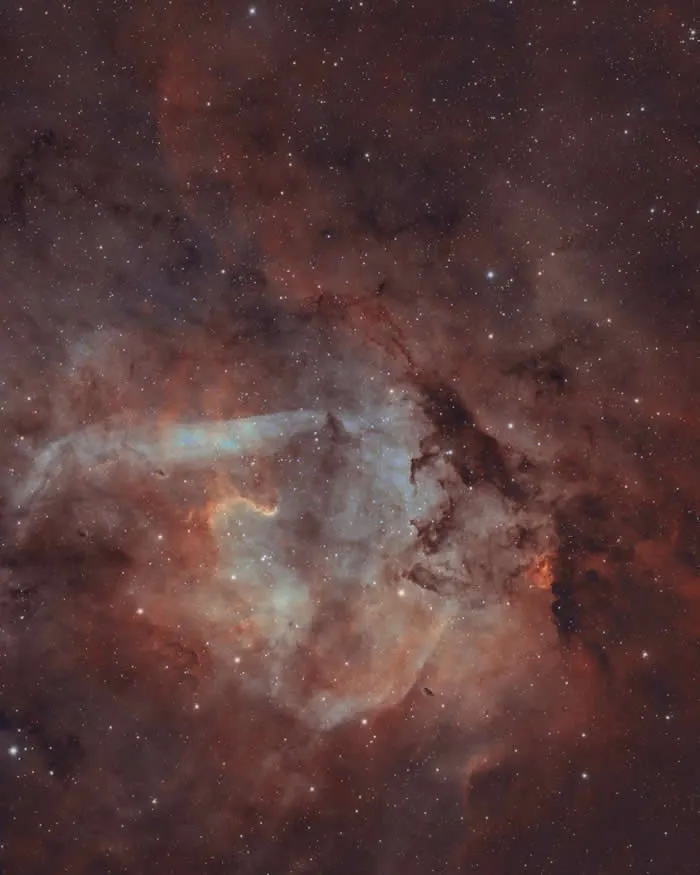 SH2-132 - The Lion Nebula - Night Sky Photos Captured by David Joyce