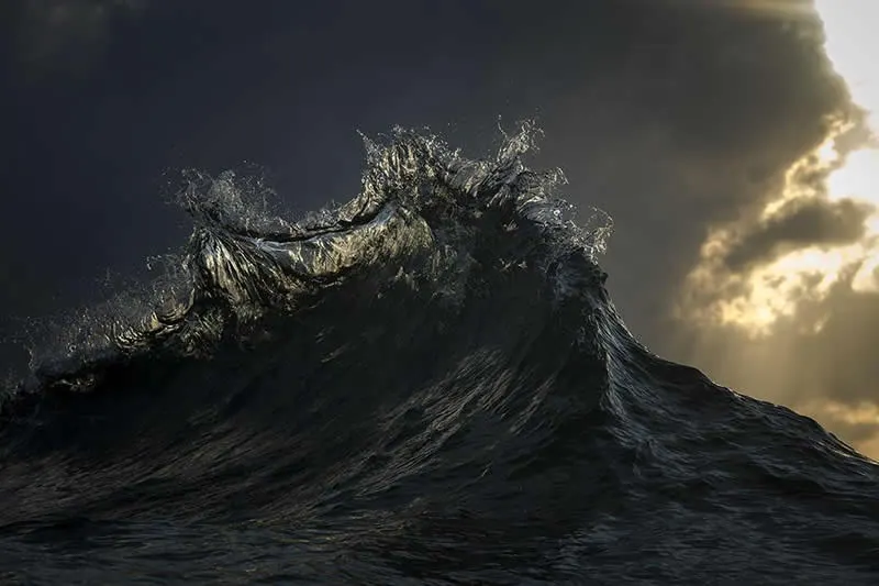 Divide - Ocean Wave Photos by Photographer Ray Collins