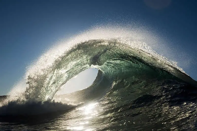 Golden Arch - Ocean Wave Photos by Photographer Ray Collins