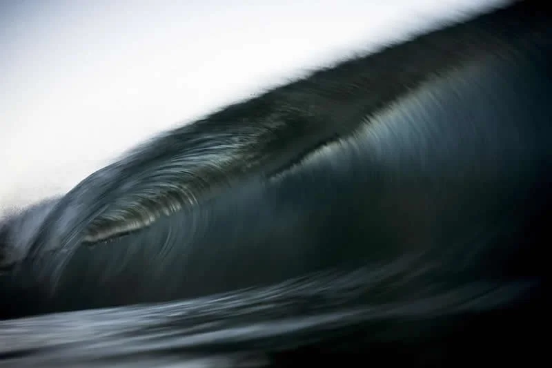 Silver Curve - Ocean Wave Photos by Photographer Ray Collins