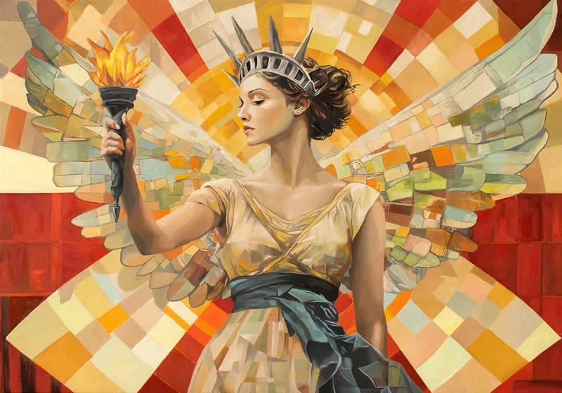 Libertas - Oil on Canvas - Extraordinary Paintings by Michel Devanakis