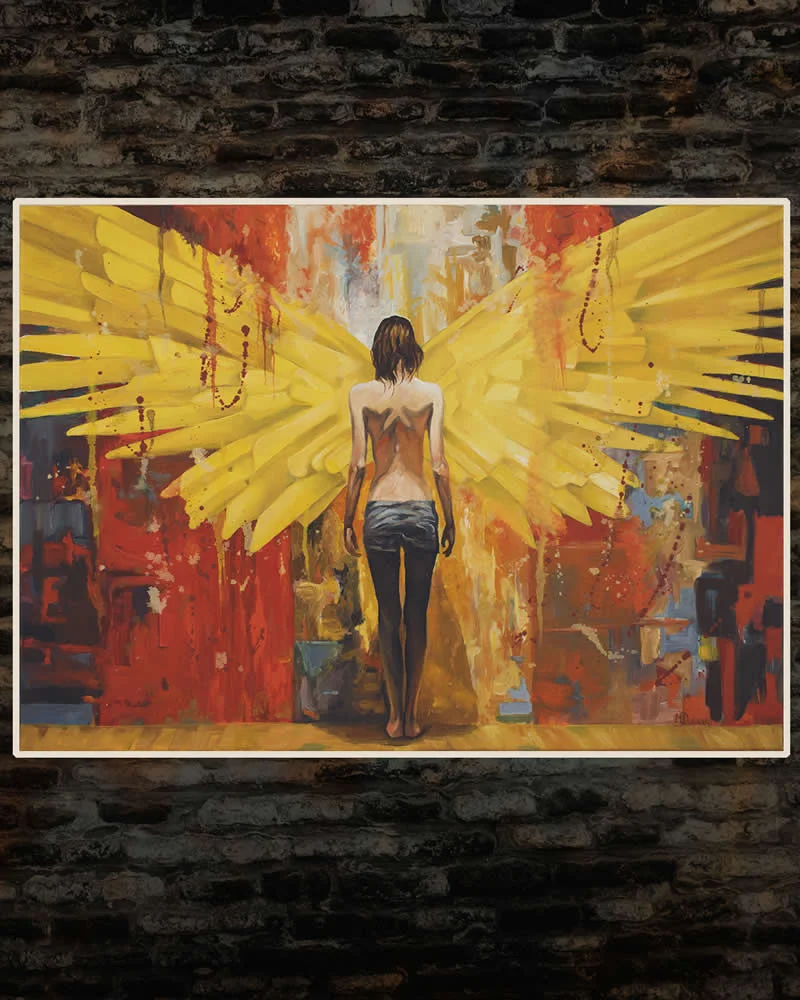Metamorphosis - Oil and Acrylic painting on canvas - Extraordinary Paintings by Michel Devanakis