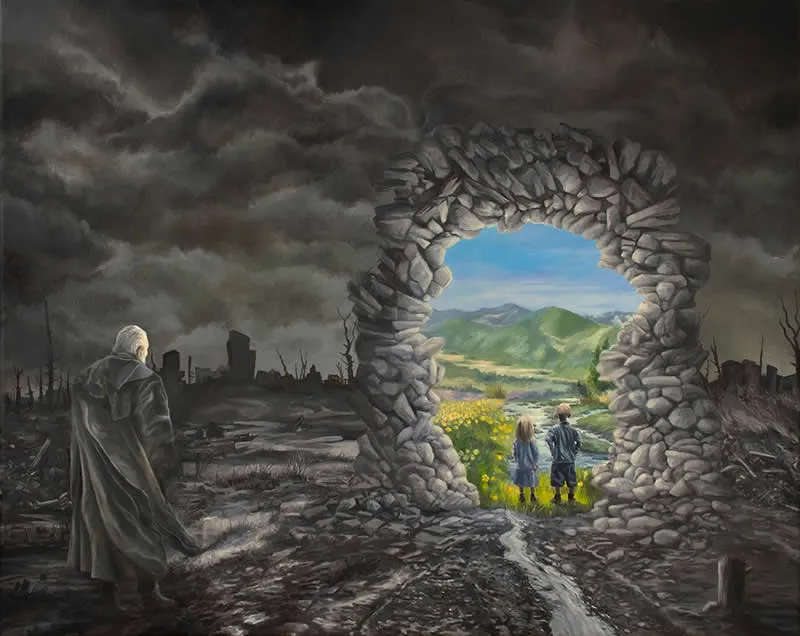 Rebirth - Oil painting on canvas - Extraordinary Paintings by Michel Devanakis