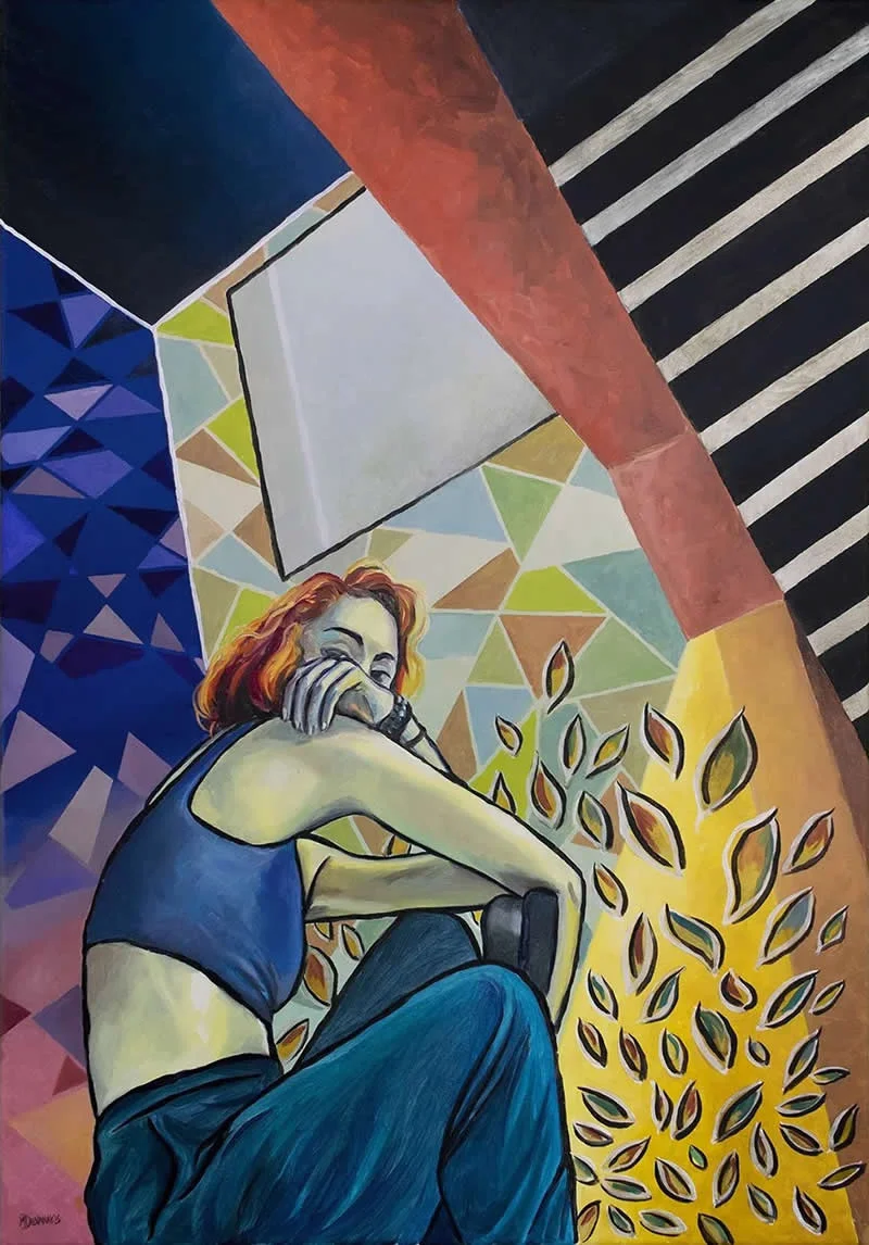 The Calm Before the Storm - Oil on Canvas - Extraordinary Paintings by Michel Devanakis