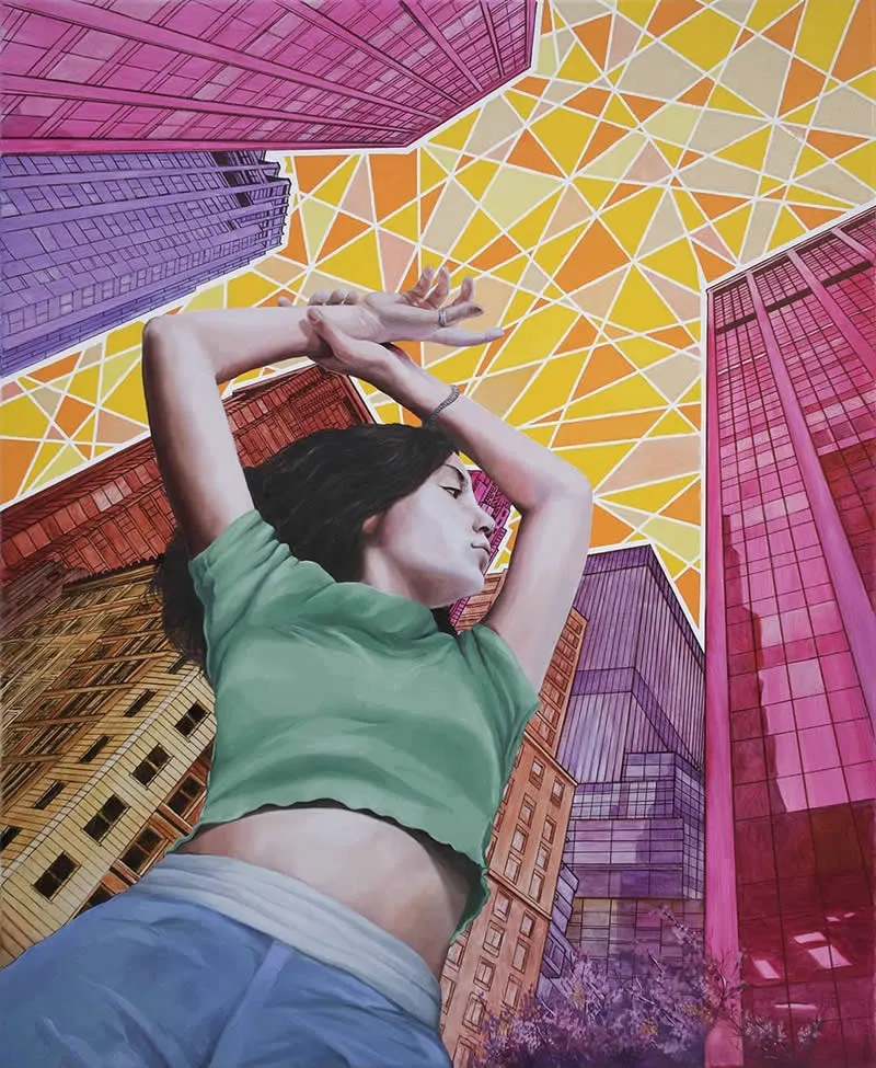 Dance Baby, Dance! - Oil on canvas - Extraordinary Paintings by Michel Devanakis