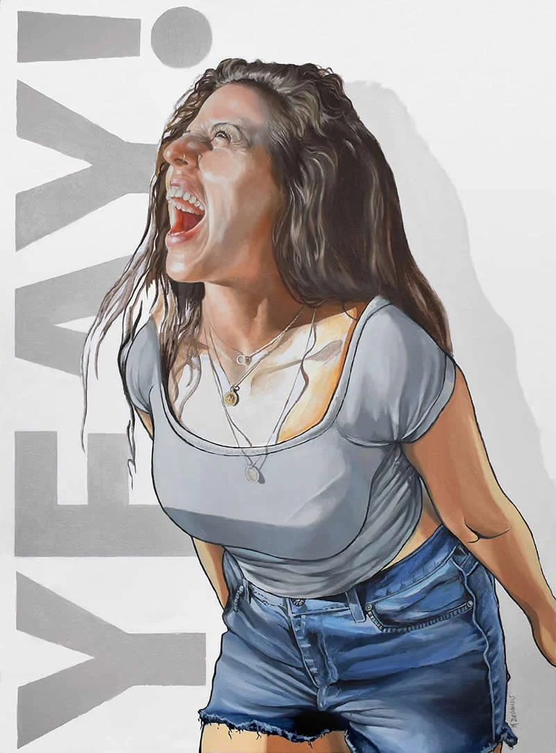 YEAY! - Oil and acrylics on canvas - Extraordinary Paintings by Michel Devanakis